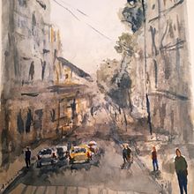 Nuevo proyecto. El primer paisaje luego del curso. Street Art project by zuniga_m - 12.11.2019