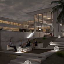 Iluminacion Exterior con Cinema 4D y Vray. Un proyecto de 3D, Arquitectura, Creatividad, Programación, Diseño de iluminación, Modelado 3D y Post-producción fotográfica		 de Alexander Pulido meralla - 11.12.2019