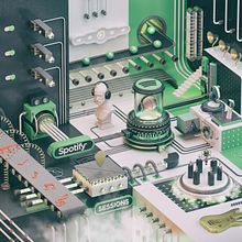 Spotify Sessions. 3D project by Sebastián Zuluaga Valencia - 01.29.2017