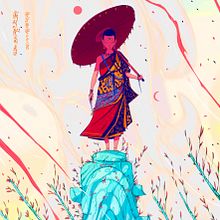 Peaceful Warrior. Art Direction, Character Design, Traditional illustration, and Digital Illustration project by Christian Benavides - 12.12.2019