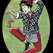 JAPAN DAY TO DAY. Ilustração tradicional projeto de Julio A. Pérez Torres - 12.12.2019