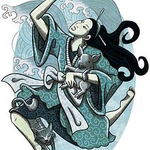 ALICE IN WONDERLAND. Ilustração tradicional projeto de Julio A. Pérez Torres - 12.12.2019