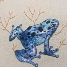 Mi Proyecto del curso: Pintar con hilo: técnicas de ilustración textil. Un proyecto de Bordado de Alejandra Rodríguez - 12.12.2019