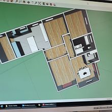 Reforma Playa América. 3D projeto de Alejandra Otero - 12.12.2019