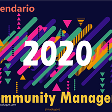 Calendario Community Manager. Digital Design project by Manuel Duque González - 12.12.2019