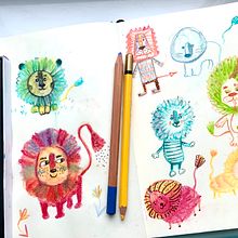 My project in Illustration Techniques to Unlock your Creativity course. Projekt z dziedziny Ilustracje dla dzieci, Ilustracja c, frowa, Trad, c i jna ilustracja użytkownika Ira Baykovska - 30.03.2020