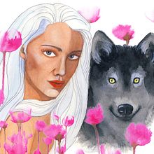 My project in Illustrated Portrait in Watercolour course. Traditional illustration, and Watercolor Painting project by Eva Elings - 12.12.2019