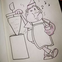 Mi Proyecto del curso: Introducción a la creación de personajes estilo cartoon. Traditional illustration project by Itzel Rojas - 12.12.2019