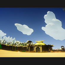 Mi Proyecto del curso: Modelado de escenarios low poly para videojuegos. 3D, and 3D Modeling project by Adrián Bautista Gil - 12.13.2019
