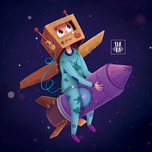 Imagine. Un proyecto de Ilustración tradicional, Ilustración digital e Ilustración infantil de Siara Torres Díaz - 05.12.2018