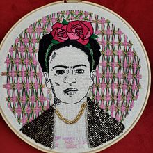 Mi Proyecto del curso: Creación de retratos bordados. Embroider project by Mary Herrera - 12.15.2019