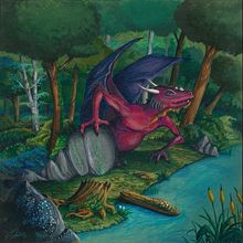 Drac buscant Hullmits. Pencil Drawing, Artistic Drawing, Children's Illustration, Acr, and lic Painting project by El Culmadu - 12.13.2019