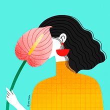 Anturio. Traditional illustration, and Digital Illustration project by Sara Tomate - 12.14.2019