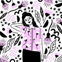 Pink Doodle. Traditional illustration, and Digital Illustration project by Sara Tomate - 12.14.2019