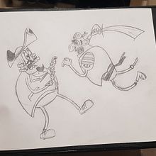 Mi Proyecto del curso: Pirata grosero, fuerte y feo, de carácter agresivo. Pencil Drawing project by Alberto - 12.15.2019