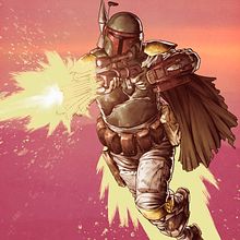 Boba Fett. Een project van Stripboek,  Tekening, Traditionele illustratie y Digitale illustratie van Jose Real Lopez - 15.12.2019
