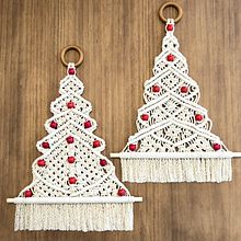 Macramé Christmas Twins . Un projet de Artisanat, Créativité, DIY , et Macramé de Fe Barroso - 16.12.2019