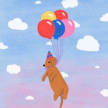 El escape del salchicha . Un proyecto de Ilustración tradicional, Ilustración digital e Ilustración infantil de Flora Te - 17.12.2019