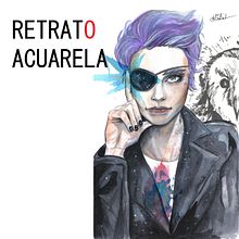 Mi Proyecto del curso: Retrato ilustrado en acuarela. Un progetto di Disegno artistico, Belle arti, Disegno, Disegno a matita, Disegno di ritratti, Illustrazione tradizionale, Pittura ad acquerello e Ritocco fotografico di Ruben de Frutos - 17.12.2019
