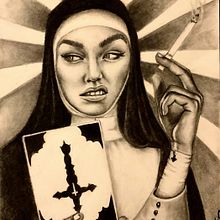 Hija de Lilith. Fine Arts, Drawing, Pencil Drawing, Artistic Drawing, Portrait Drawing, Realistic Drawing, and Traditional illustration project by Kassandra García-Abad Rodríguez - 12.17.2019