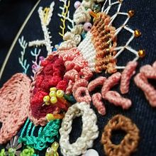 Mi Proyecto del curso: Técnicas avanzadas de bordado: puntadas y composiciones con volumen. Arts, Crafts, Embroider, and Creativit project by Liliana Gómez - 05.20.2020