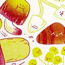 Autumn veggies. Traditional illustration, and Children's Illustration project by Cris Tamay - 09.10.2019