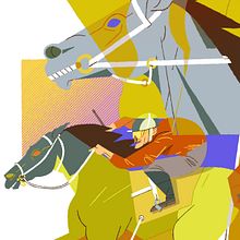Hipódromo Hoppegarten de Berlin. Traditional illustration, and Digital Illustration project by Dani Maiz - 12.19.2019