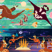 THE FOUNTAIN OF THE WISHES, ILLUSTRATION COMPiLATION    # 1. Traditional illustration project by William Pineda - 12.19.2019