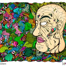 Conexión Inherente. Un proyecto de Dibujo artístico, Concept Art, Diseño, Bellas Artes, Arte urbano, Dibujo, Ilustración tradicional e Ilustración digital de Lokopanxo Art - 19.12.2019