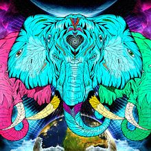 El Rey Elefante Ein Projekt aus dem Bereich Artistische Zeichnung, Concept Art, Digitales Design, Digitale Illustration, Zeichnung, Bildende Künste und Urban Art von Lokopanxo Art - 19.12.2019