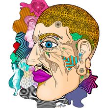 New Hipster Ein Projekt aus dem Bereich Artistische Zeichnung, Concept Art, Design, Digitales Design, Digitale Illustration, Zeichnung und Traditionelle Illustration von Lokopanxo Art - 20.12.2019