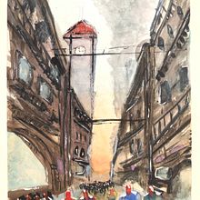 Mi Proyecto del curso: Paisajes urbanos en acuarela Ciudad de Mexico. Projekt z dziedziny Malowanie akwarelą użytkownika Hector Marquez - 19.12.2019