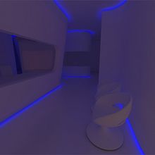 Oficina Futurista Ein Projekt aus dem Bereich 3D, Innenarchitektur und Beleuchtungsdesign von Ricardo Partida - 23.12.2019