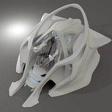 Power Ranger ship set. Un projet de Scénographie de Kris Bergthorson - 08.12.2016