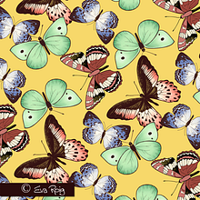Pattern Mariposas Ein Projekt aus dem Bereich Musterdesign von Eva Roig - 01.07.2017