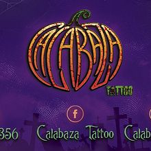 Tarjeta personal para Calabaza Tattoo. Design, and Graphic Design project by Carlos Hernández - 12.24.2019