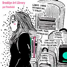 Bibliofilia - Sketchbook de Brooklyn Art Library. Un progetto di Illustrazione tradizionale di Francisca Cárcamo Rojas - 23.12.2019