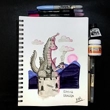 INKTOBER 2019. Creativit, Drawing, Character Design, and Children's Illustration project by Mariana Ramírez de Pascual - 12.27.2019
