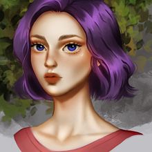 Practica 2.1 del curso Retratos digitales de fantasía con Photoshop. Un proyecto de Dibujo de Retrato y Dibujo digital de Rebecca Trinidad - 15.05.2020