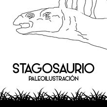 Paleoilustración-Stagosaurio. Un proyecto de Diseño de iluminación e Ilustración tradicional de Javier Julián - 28.12.2019