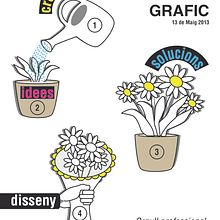 Cartel y flyer para el Dia de l'Orgull Gràfic. Poster Design, Graphic Design, and Traditional illustration project by Neus Oriol Montes - 12.30.2012
