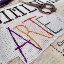 Projeto final do curso de Pintura de Agulha. Arts, Crafts, and Embroider project by Thalita Andrade - 07.20.2019