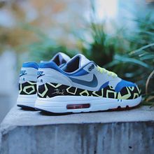 Air Max 1 Giraffe. Concept Art, Art Direction, Shoe Design, Fashion Design, and Costume Design project by Juan Pablo Bello (MYSNKRS Customs) - 12.31.2019