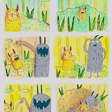 Una Historia de amor. Mi Proyecto del curso: Introducción a la psicología del color: la narrativa cromática. Projekt z dziedziny Trad, c i jna ilustracja użytkownika Nina Scaglioni - 01.01.2020