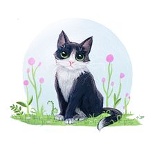 Proyecto final: Ilustración de un gatito. Un proyecto de Ilustración tradicional de Rita Muñoz - 01.01.2020
