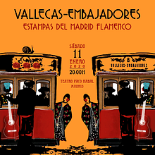 Vallecas-Embajadores: estampas del Madrid flamenco. Teatro Paco Rabal. Graphic Design project by María Artigas Albarelli - 12.11.2019