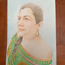 Ana María    Retrato en acuarela 30x50cm. Projekt z dziedziny  Malarstwo użytkownika R Ramales - 12.11.2019