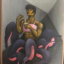 Viva la sopa maruchan       Óleo y acrílico sobre tela 30x40cm. Projekt z dziedziny  Malarstwo użytkownika R Ramales - 17.09.2019
