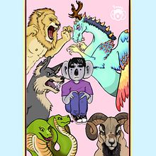 “La inseguridad de un furrito” ilustración digital . Projekt z dziedziny Ilustracja c i frowa użytkownika R Ramales - 04.08.2019