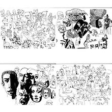 Ejercicios rápidos con pluma estilográfica y pincel. Een project van  Schetsen van Pablo César Gómez López - 06.01.2020